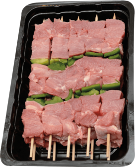 Turkey skewer with pepper