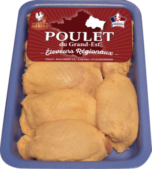 Haut cuisse de Poulet Jaune Grand-Est 1 Kg