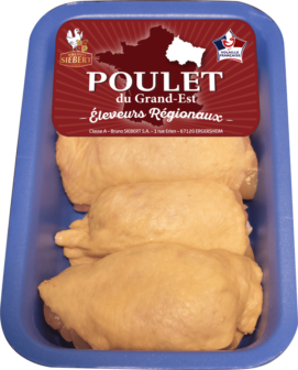 Haut cuisse de Poulet Jaune Grand-Est x4