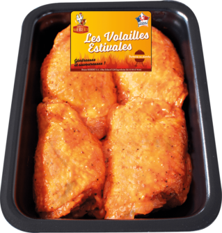 Haut cuisse de Poulet mariné paprika 700 g