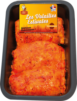 Cuisse de Poulet désossée marinée paprika x3 (steak)