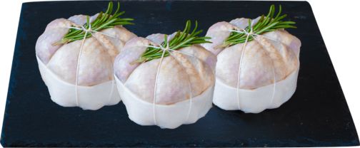 Chicken leg rolls stuffed with Riesling Wine