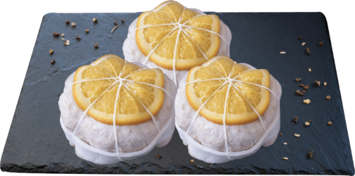 Duclking rolls stuffed with Orange