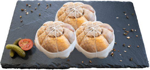 Guinea Fowl rolls stuffed with Morels and Foie Gras