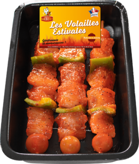 Brochette de Poulet mariné paprika x3