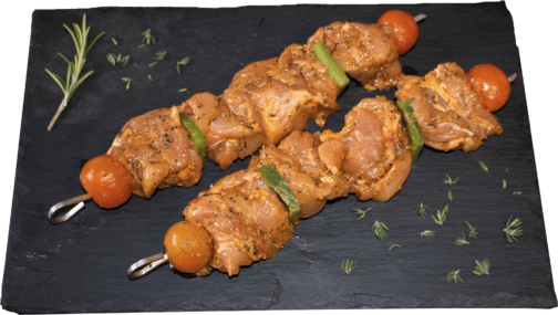 Chicken leg meat skewer “provençal” marinated