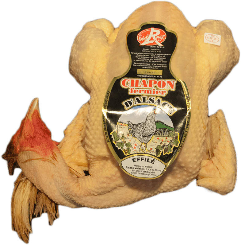 Chapon de poulet fermier jaune - Label Rouge - Auvray Volailles