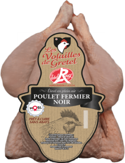 Whole farm-reared Label Rouge Black Chicken