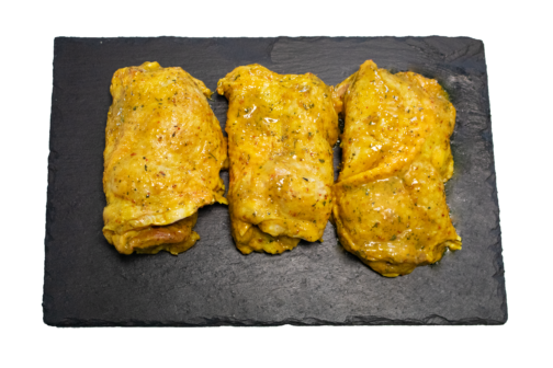 Cuisse de poulet désossé marinée curry (steak)